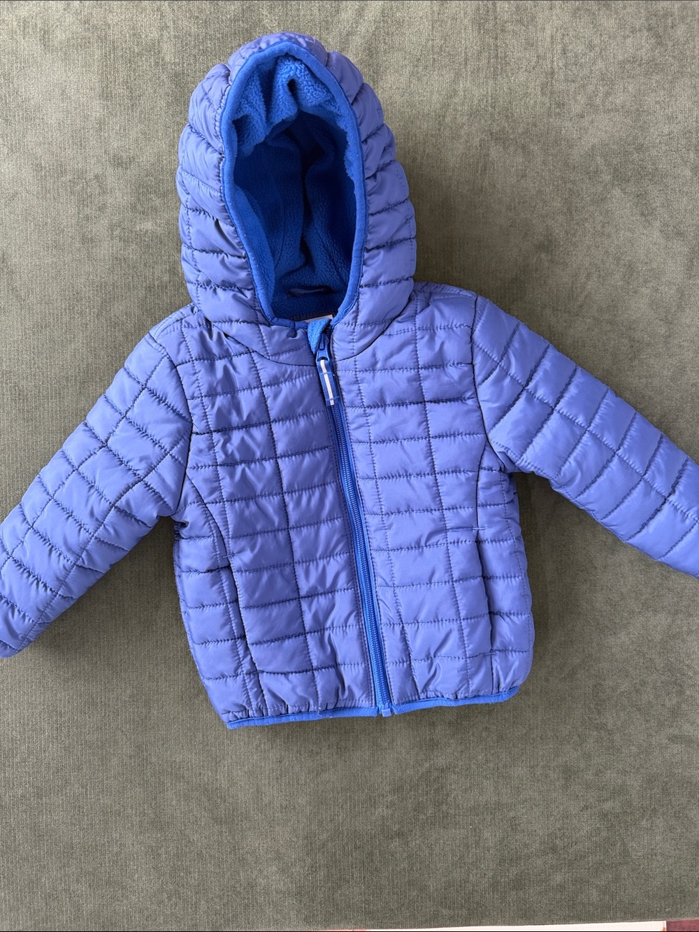 Cat & Jack Kids Quilted Hooded Puffer Jacket in Blue